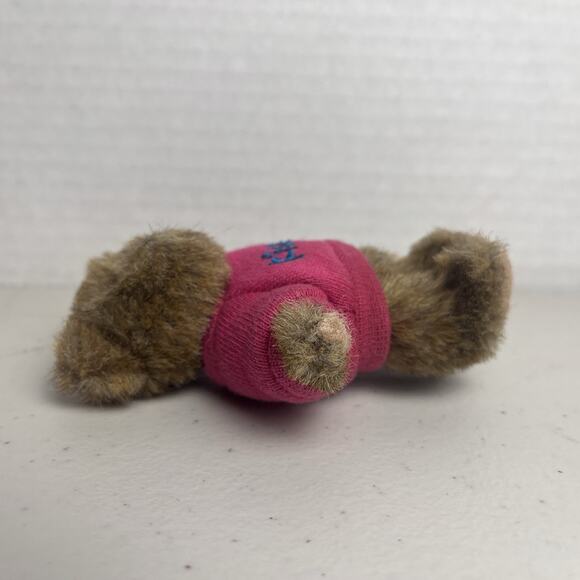Boyds Bear Thinkin of Ya Mini 4" Message Kisses Pink Purple Sweater HTF Rare - Picture 7 of 14